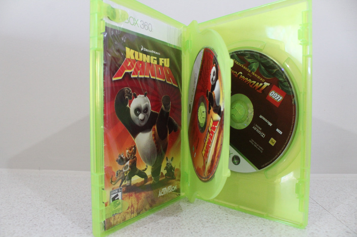 LEGO Indiana Jones: The Original Adventures & Kung Fu Panda Bundle | Xbox360 | PAL | Complete with Both Manuals