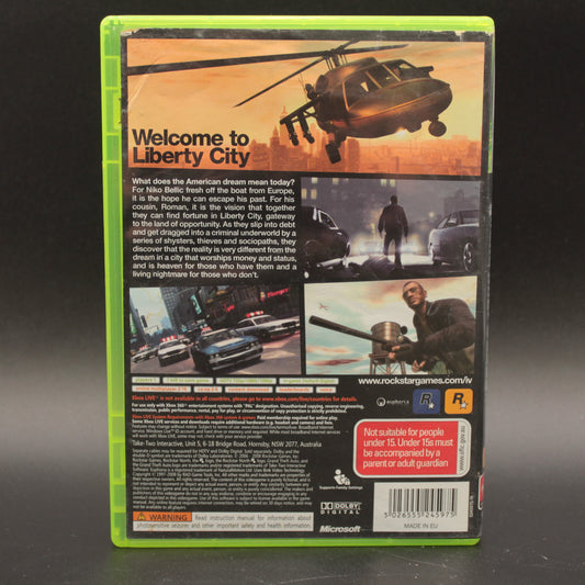 Grand Theft Auto IV | Xbox 360 | PAL | No Manual