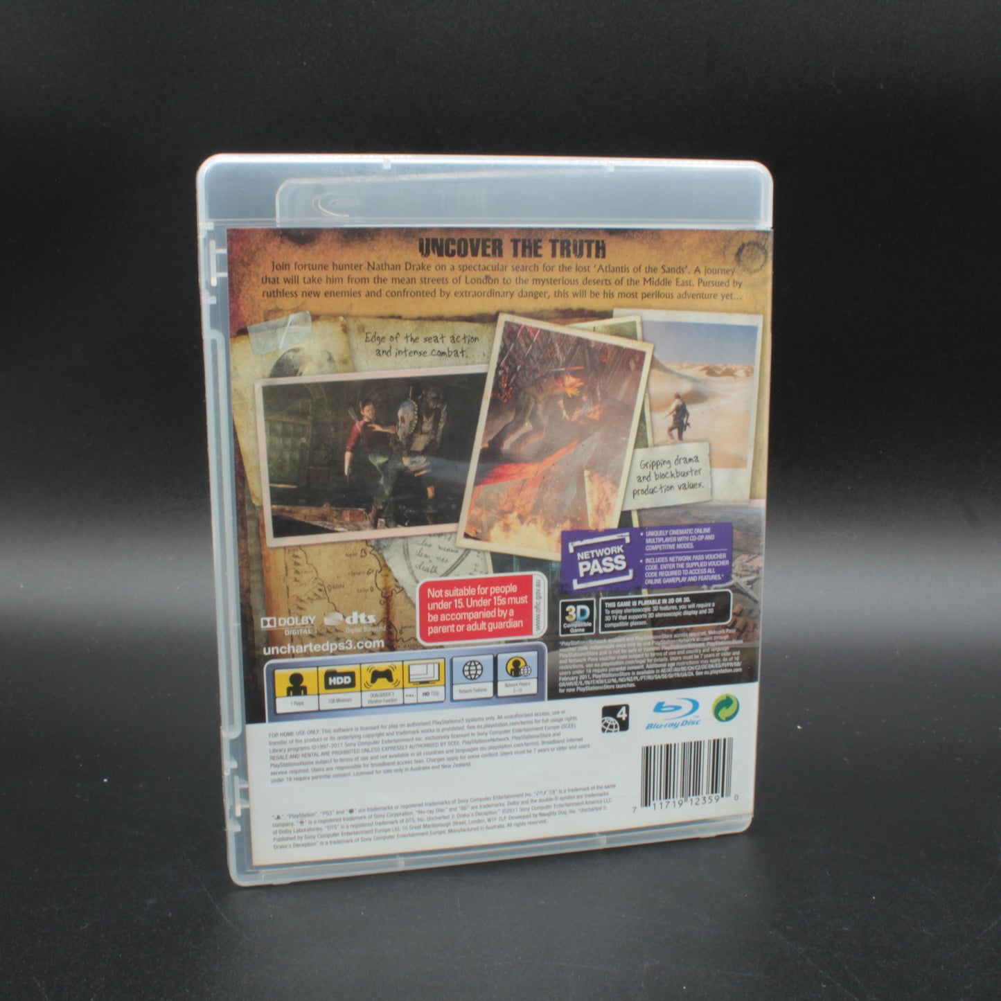 Uncharted 3: Drake's Deception | PS3 | PAL | No Manual