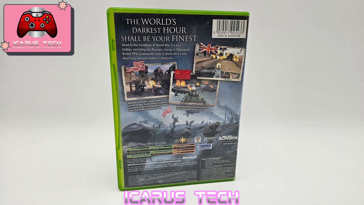 Call of Duty: Finest Hour | XBOX | PAL | CIB