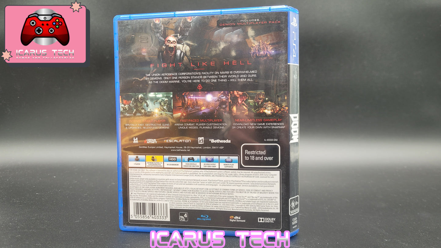 Doom | PS4 | PAL | CIB