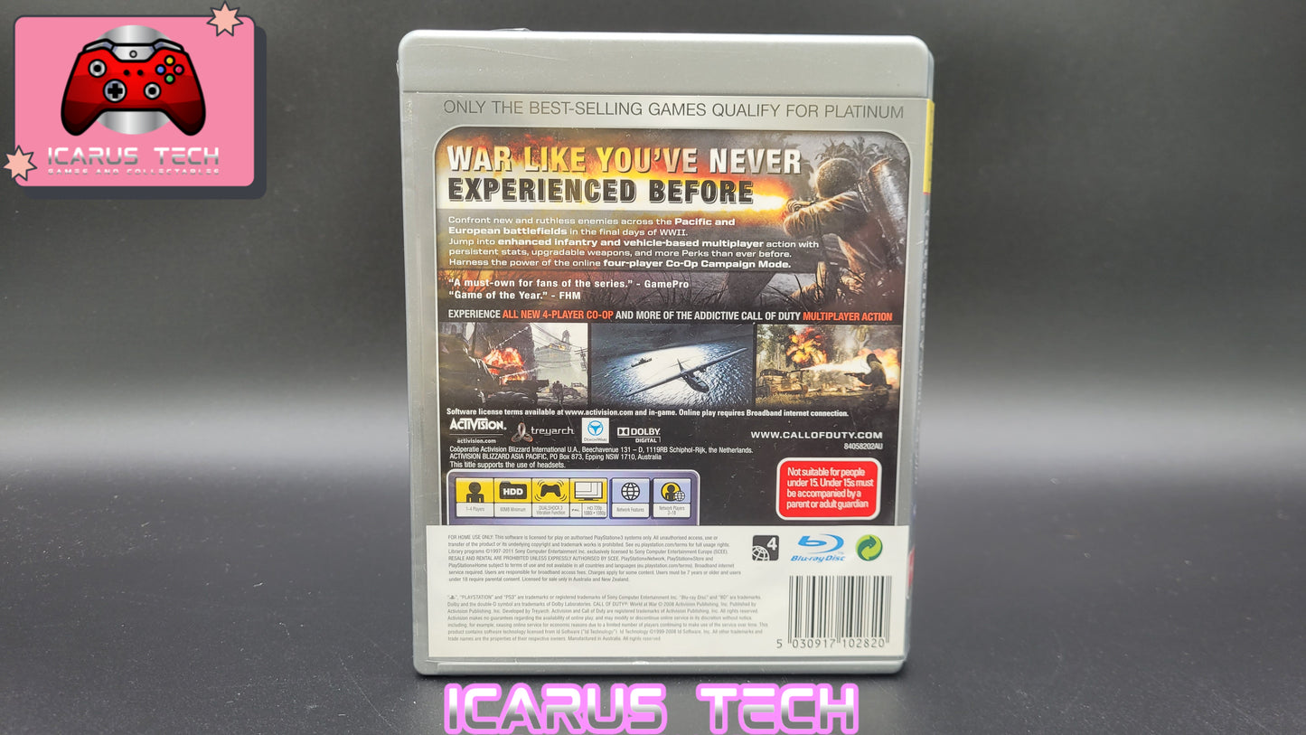Call of Duty: World at War [Platinum] | PS3 | PAL | CIB