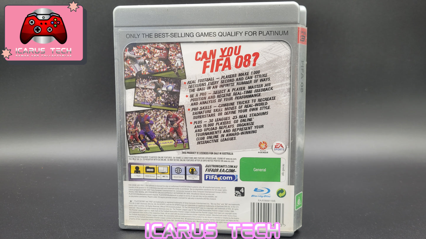 FIFA 08 [Platinum] | PS3 | PAL | No Manual