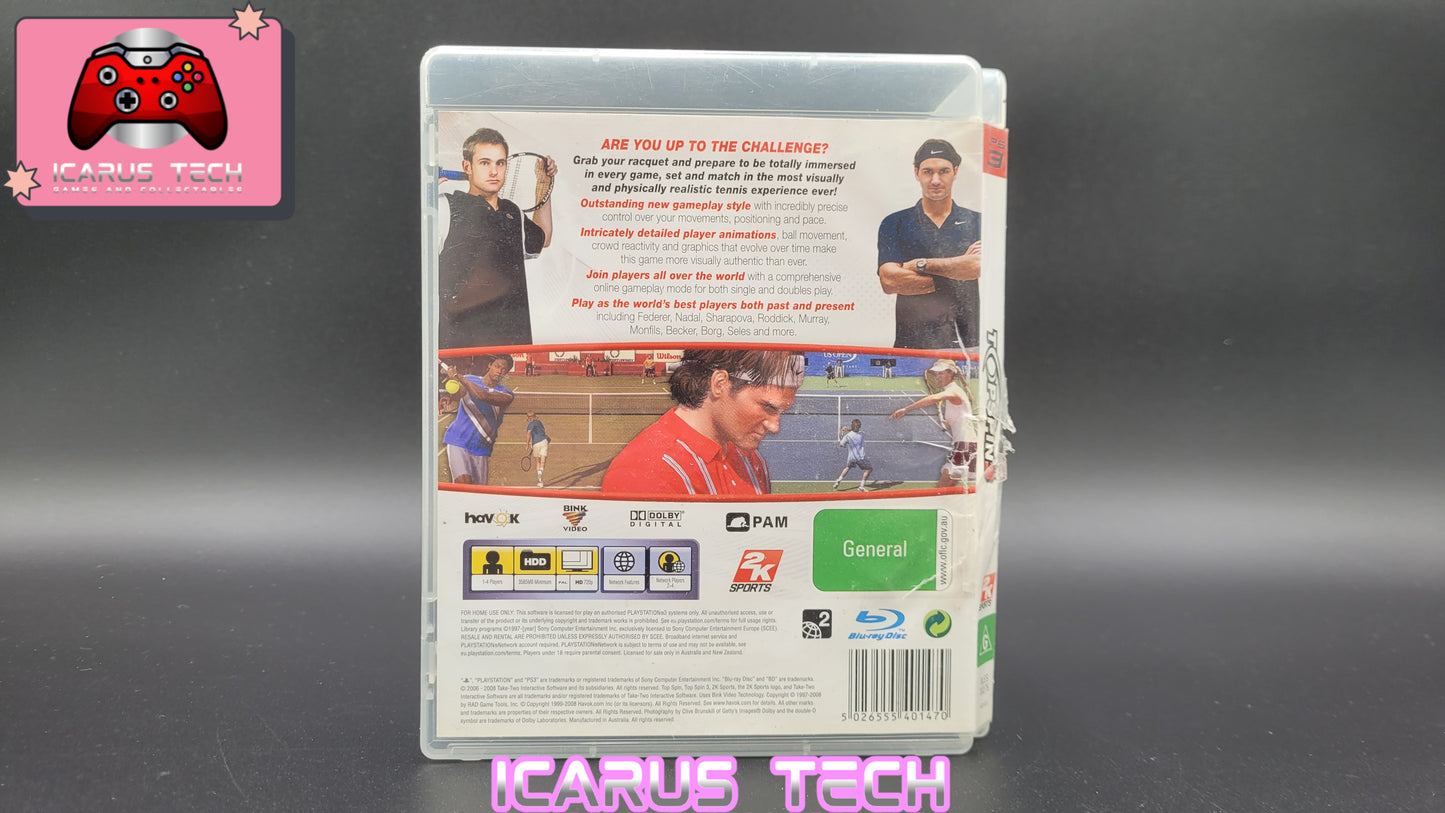 Top Spin 3 | PS3 | PAL | CIB