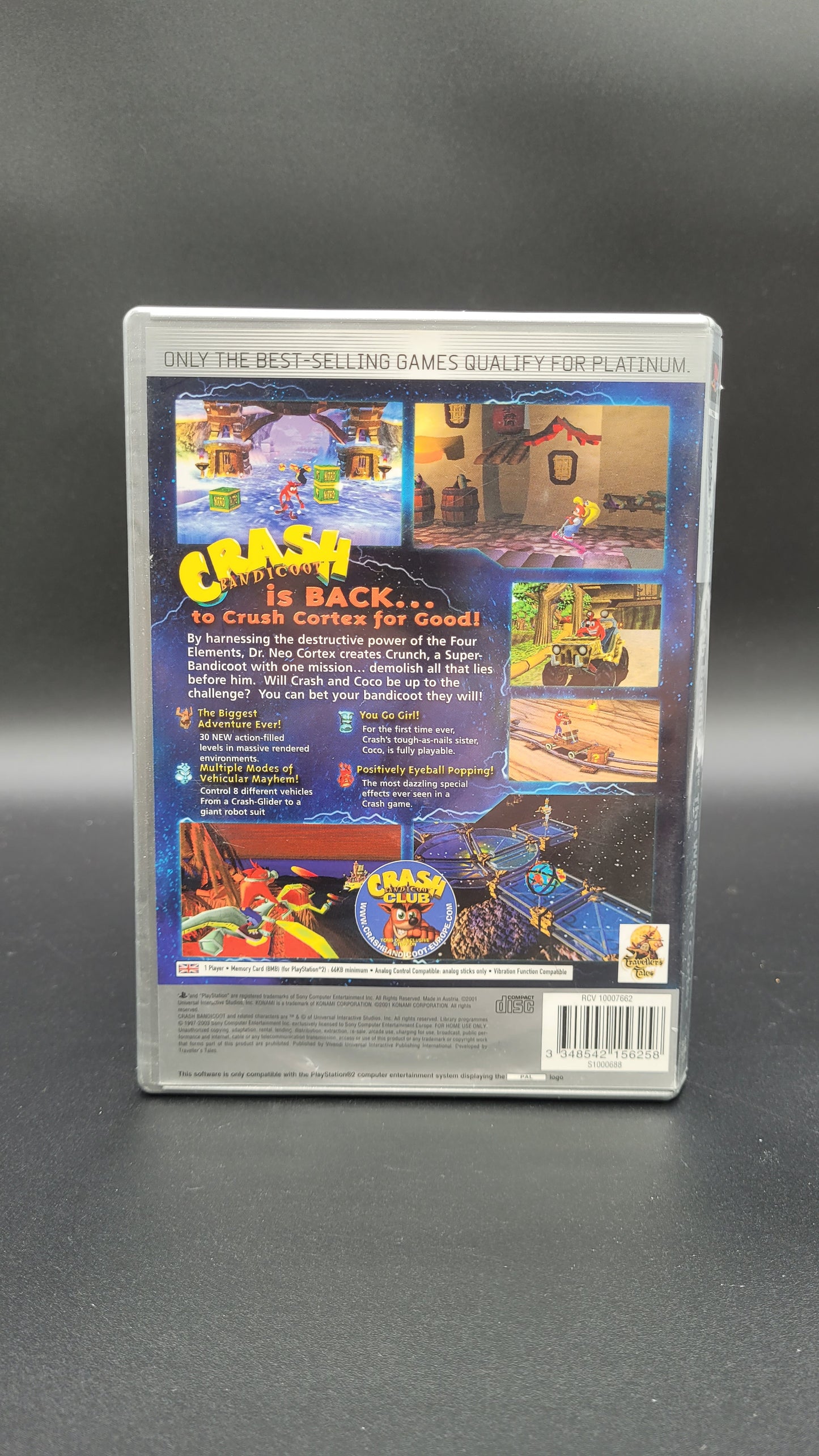 Crash Bandicoot The Wrath of Cortex [Platinum] | PS2 | PAL | CIB