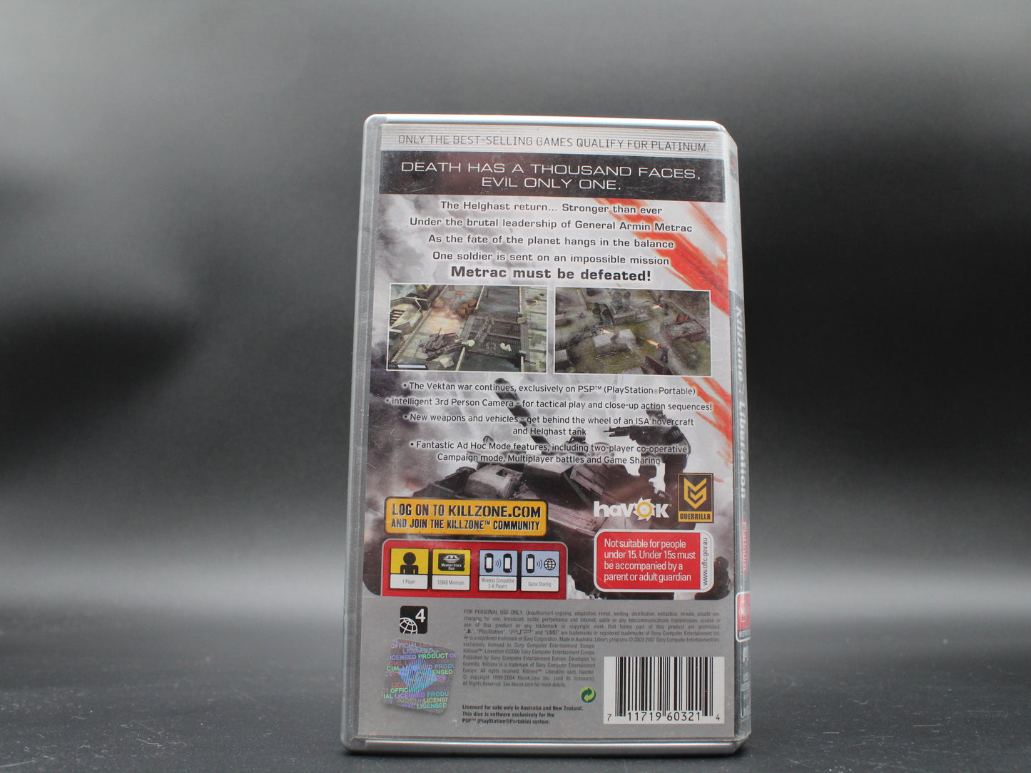 Killzone Liberation | PSP | Complete with Manual