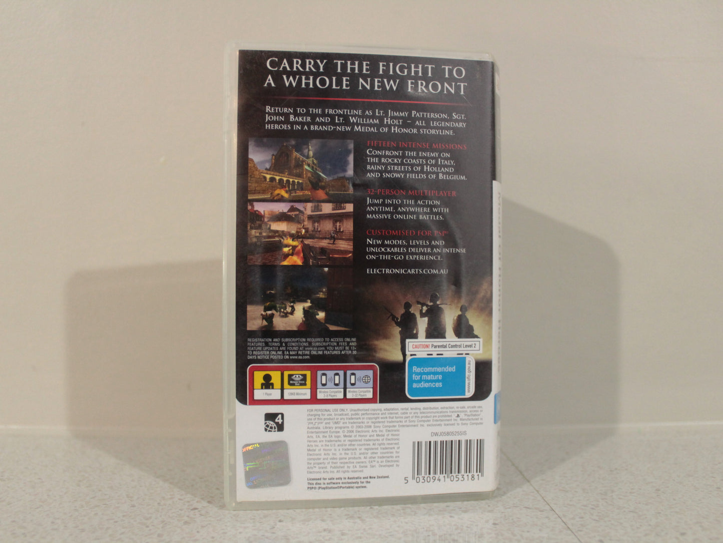 Medal of Honor: Heroes | PSP | PAL | Complete with Manual