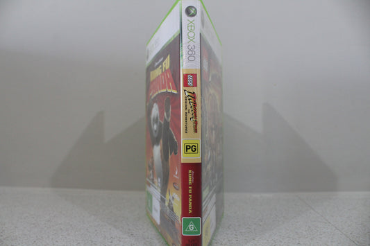 LEGO Indiana Jones: The Original Adventures & Kung Fu Panda Bundle | Xbox360 | PAL | Complete with Both Manuals
