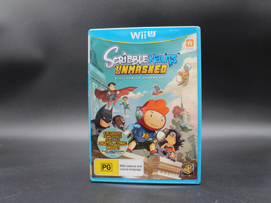 ScribbleNauts Unmasked a DC Comic Adventure | WiiU | (AUS) PAL | Complete with manual and extras