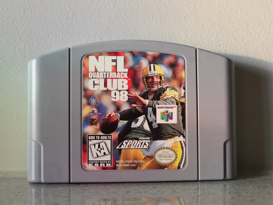 NFL Quarterback Club 98 | Nintnedo 64 | NTSCU | Cart Only | 12 Month Warranty