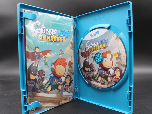 ScribbleNauts Unmasked a DC Comic Adventure | WiiU | (AUS) PAL | Complete with manual and extras