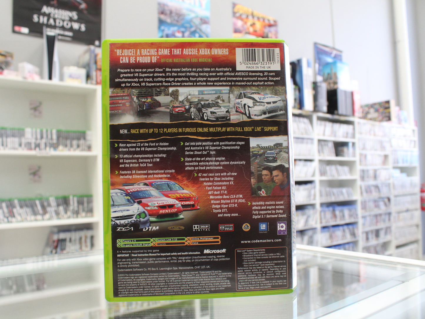 V8 Supercar Race Driver | Xbox | PAL | Complete with manual