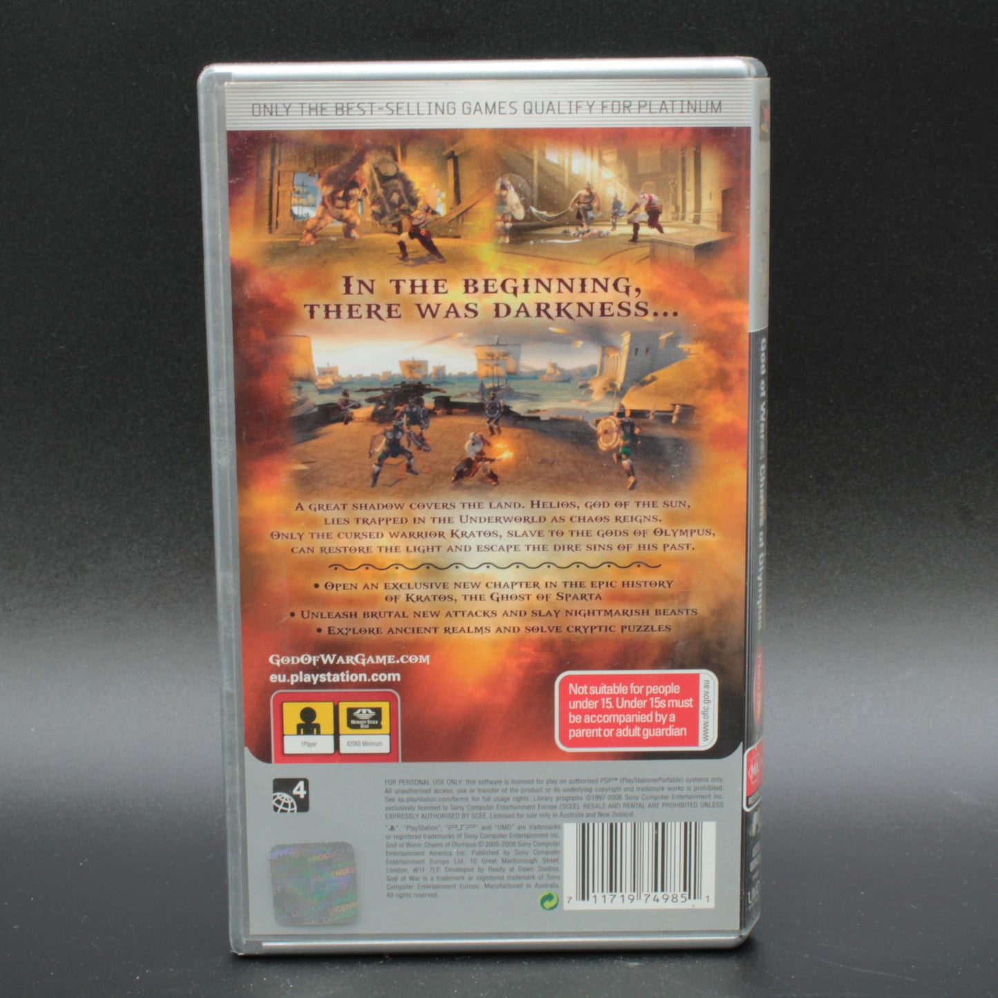 God of War: Chains of Olympus [Platinum] | Playstation Portable | PAL | CIB