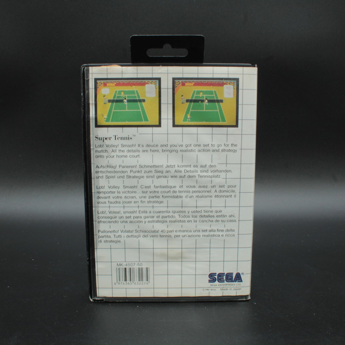 Super Tennis | Master System | Sega | Complete