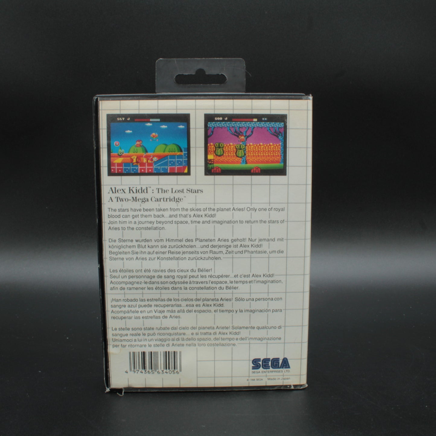 Alex Kidd The Lost Stars | Master System | Sega | PAL | Complete