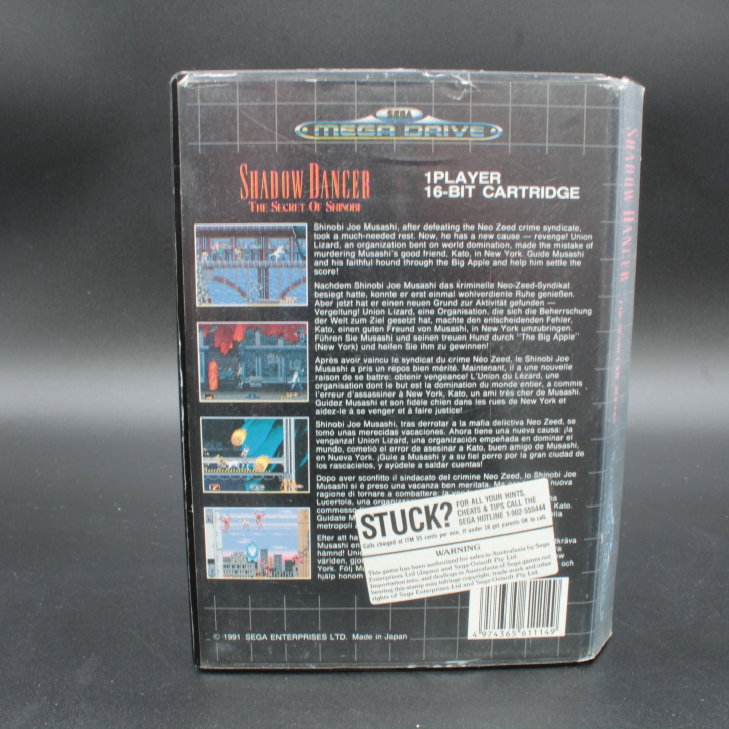 Shadow Dancer The Secret Of Shinobi | Sega Mega Drive | PAL | Complete