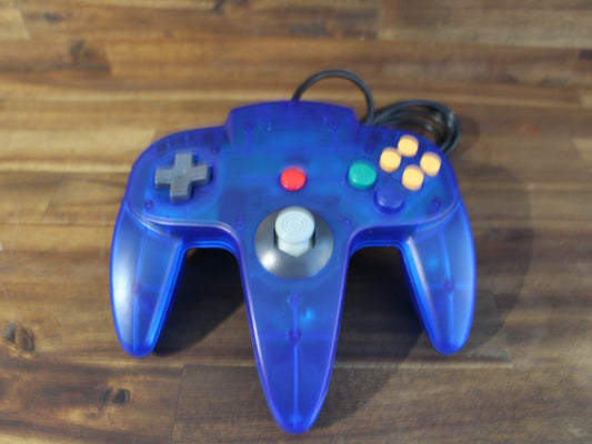 Clear Tech Dark Blue 3rd Party N64 Controller | N64 | NEW