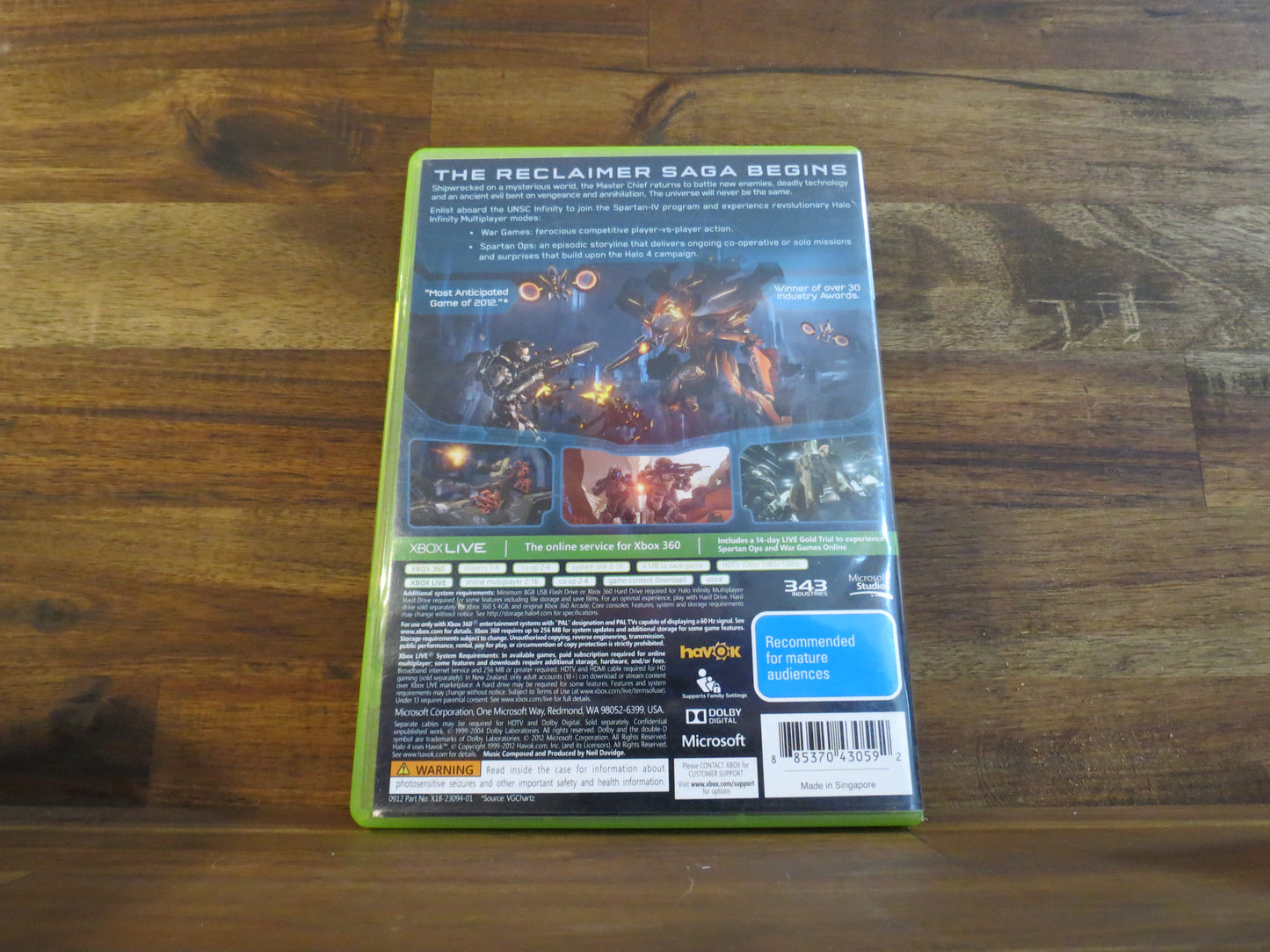 Halo 4 | Xbox 360 | PAL | Complete with Manual