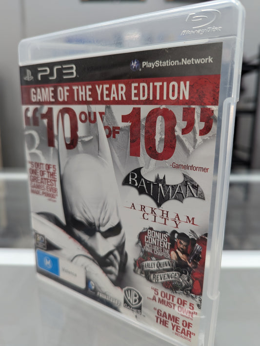 Batman: Arkham City [Game of the Year] | PS3 | PAL | No Manual