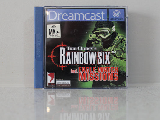 Game case for 'Tom Clancy's Rainbow Six: Eagle Watch Missions' on Dreamcast console.