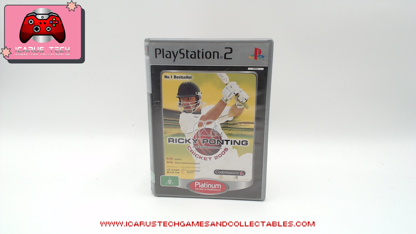 Ricky Ponting International Cricket 2005 [Platinum] | PS2 | PAL | CIB