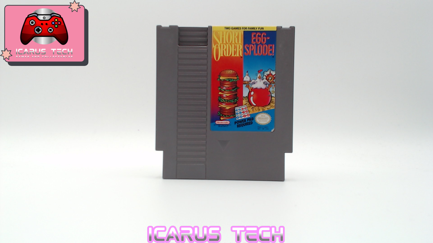 Short Order/Eggsplode | NES | NTSC | Cart Only