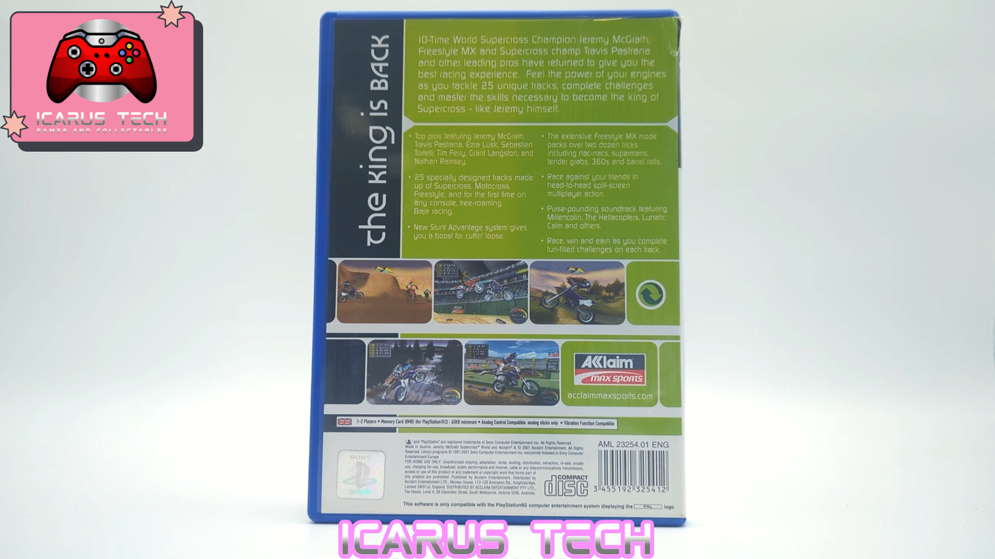 Jeremy McGrath Supercross World | PS2 | PAL | CIB