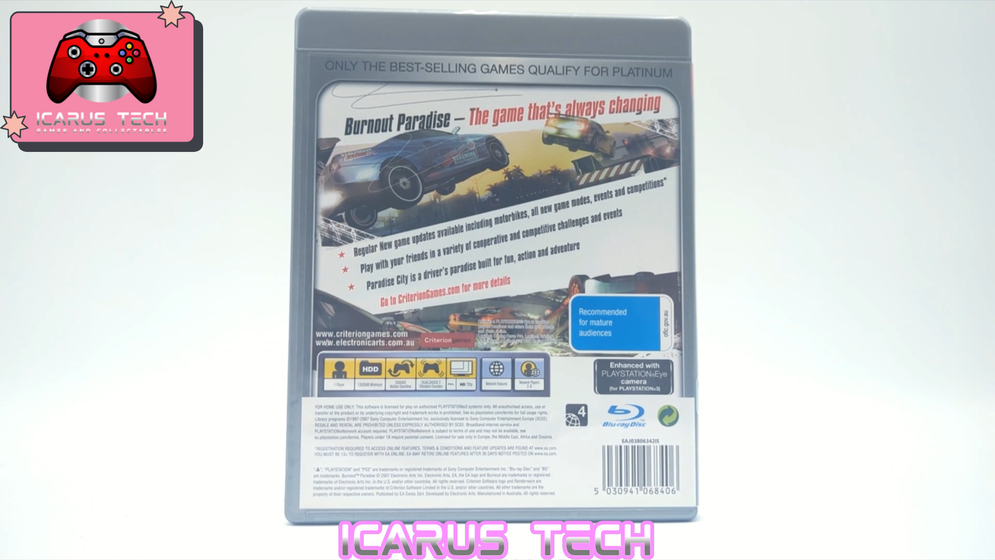 Burnout Paradise (Platinum) | PS3 | PAL | CIB