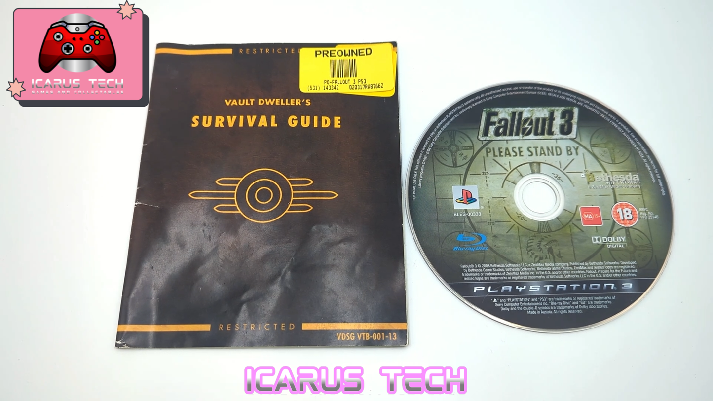 Fallout 3 | PS3 | PAL | Game + Manual Only
