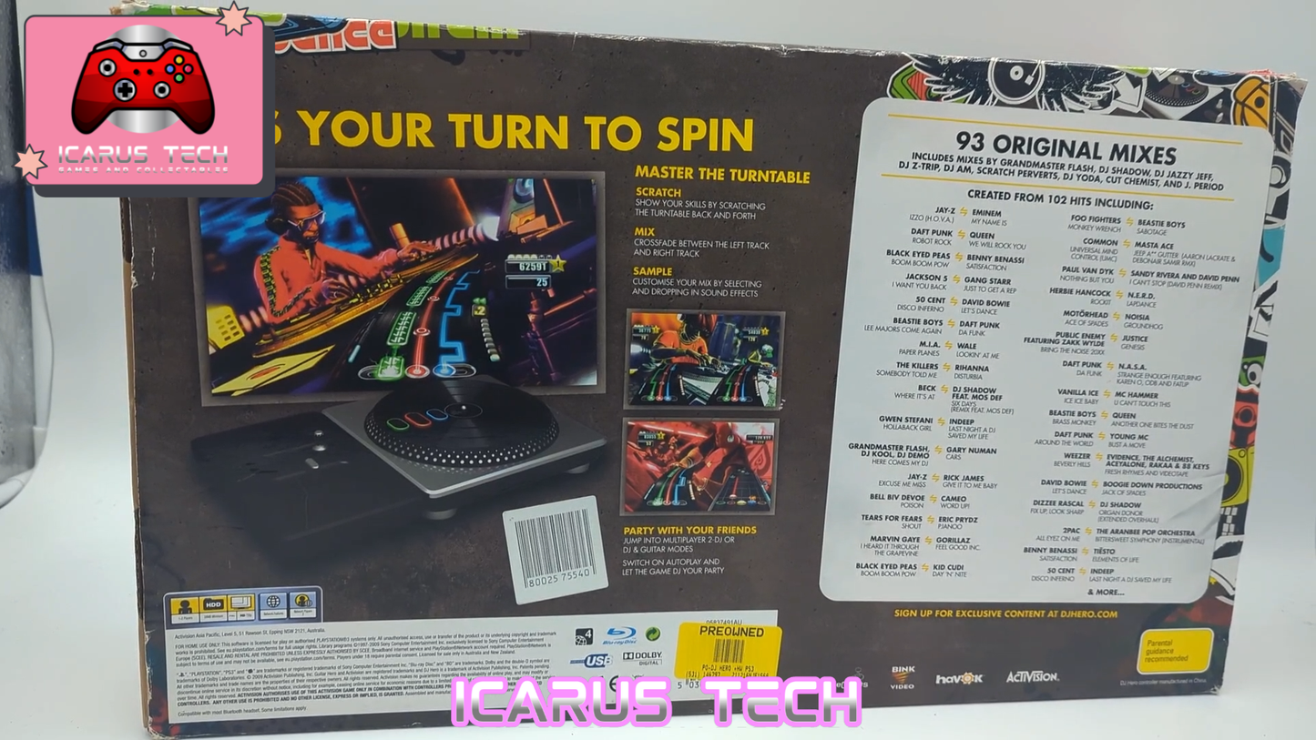 DJ Hero [Turntable Kit] | PS3 | PAL | CIB