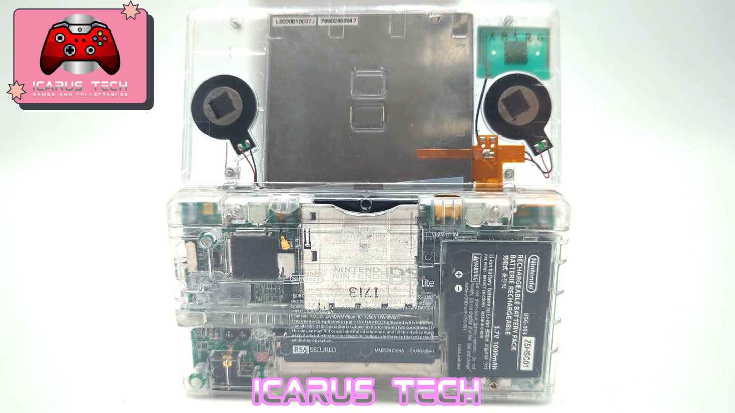 Nintendo DS Lite (Clear Crystal Reshell) | NDS | PAL | Console Only