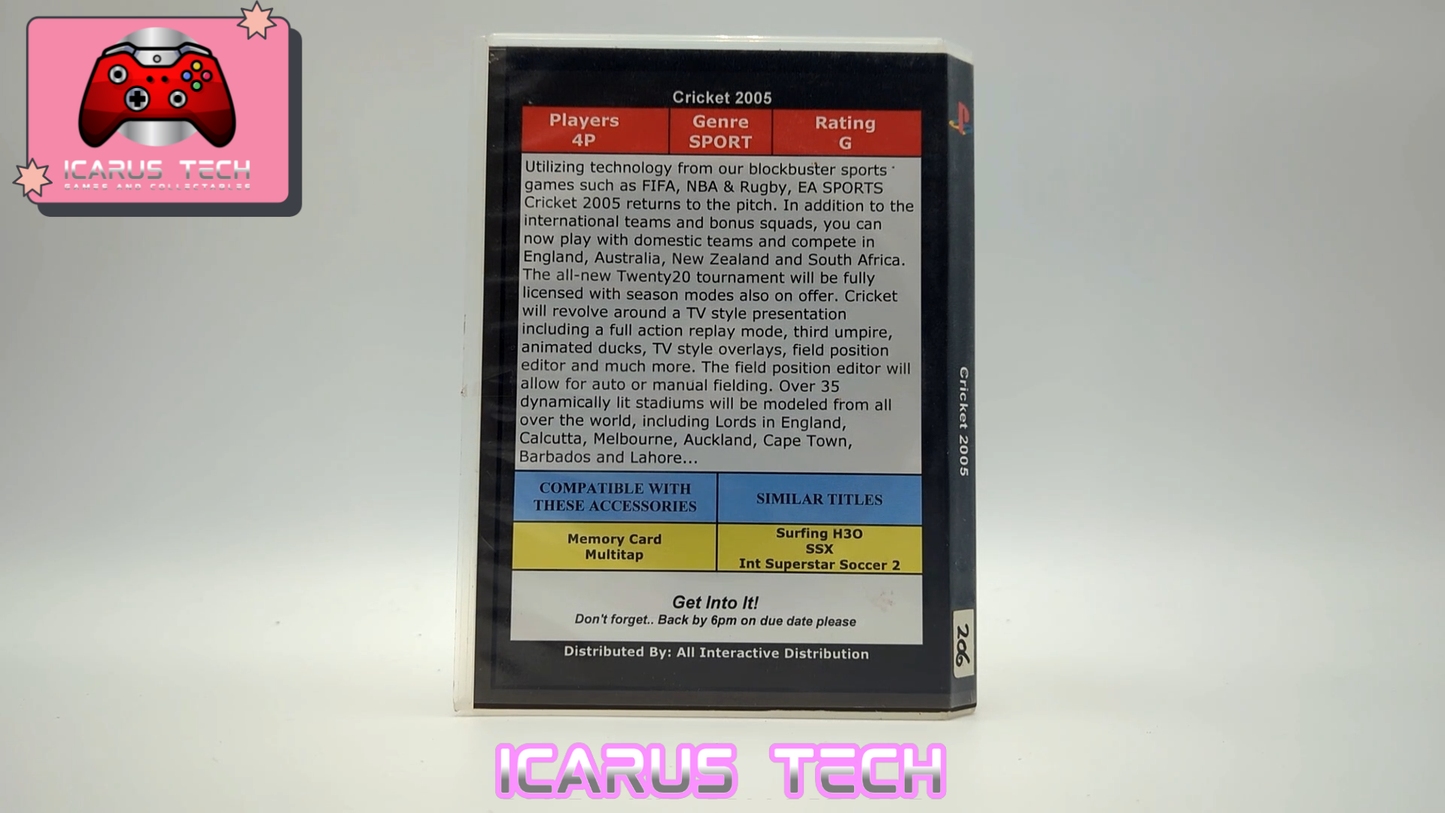 Cricket 2005 | PS2 | PAL | Ex-Rental