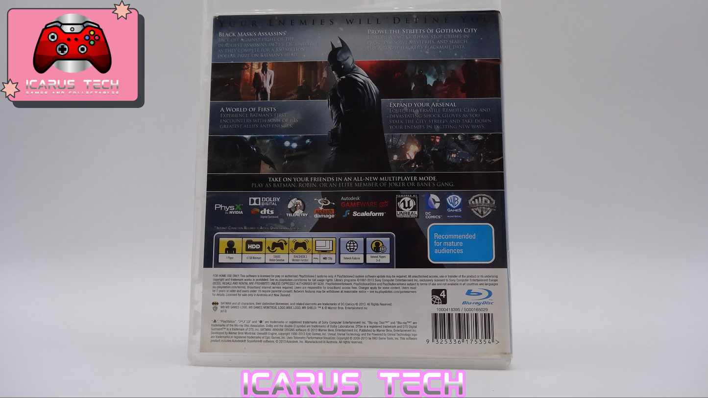 Batman Arkham Origins | PS3 | PAL | No Manual