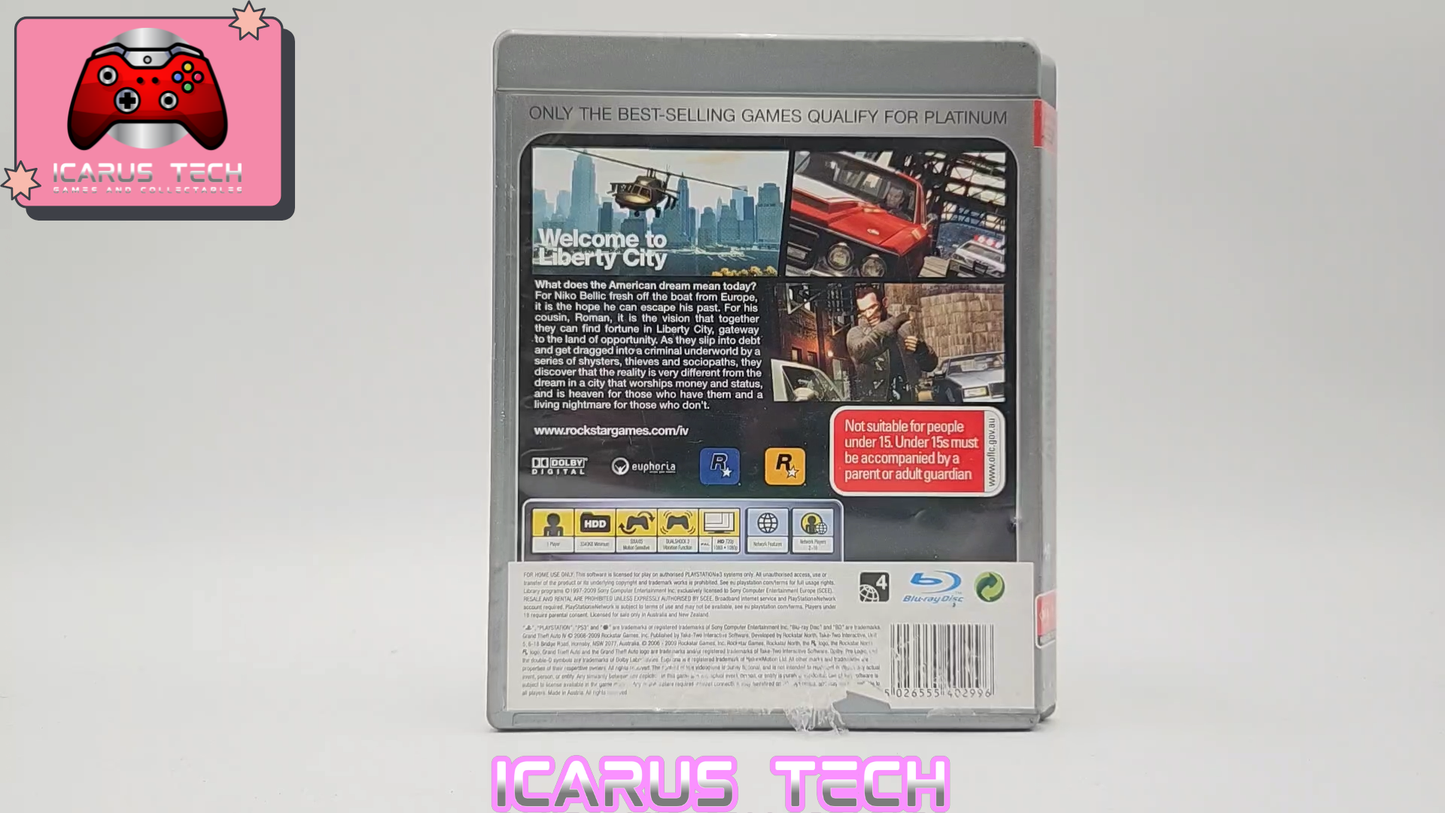 Grand Theft Auto IV [Platinum] | PS3 | PAL | No Manual