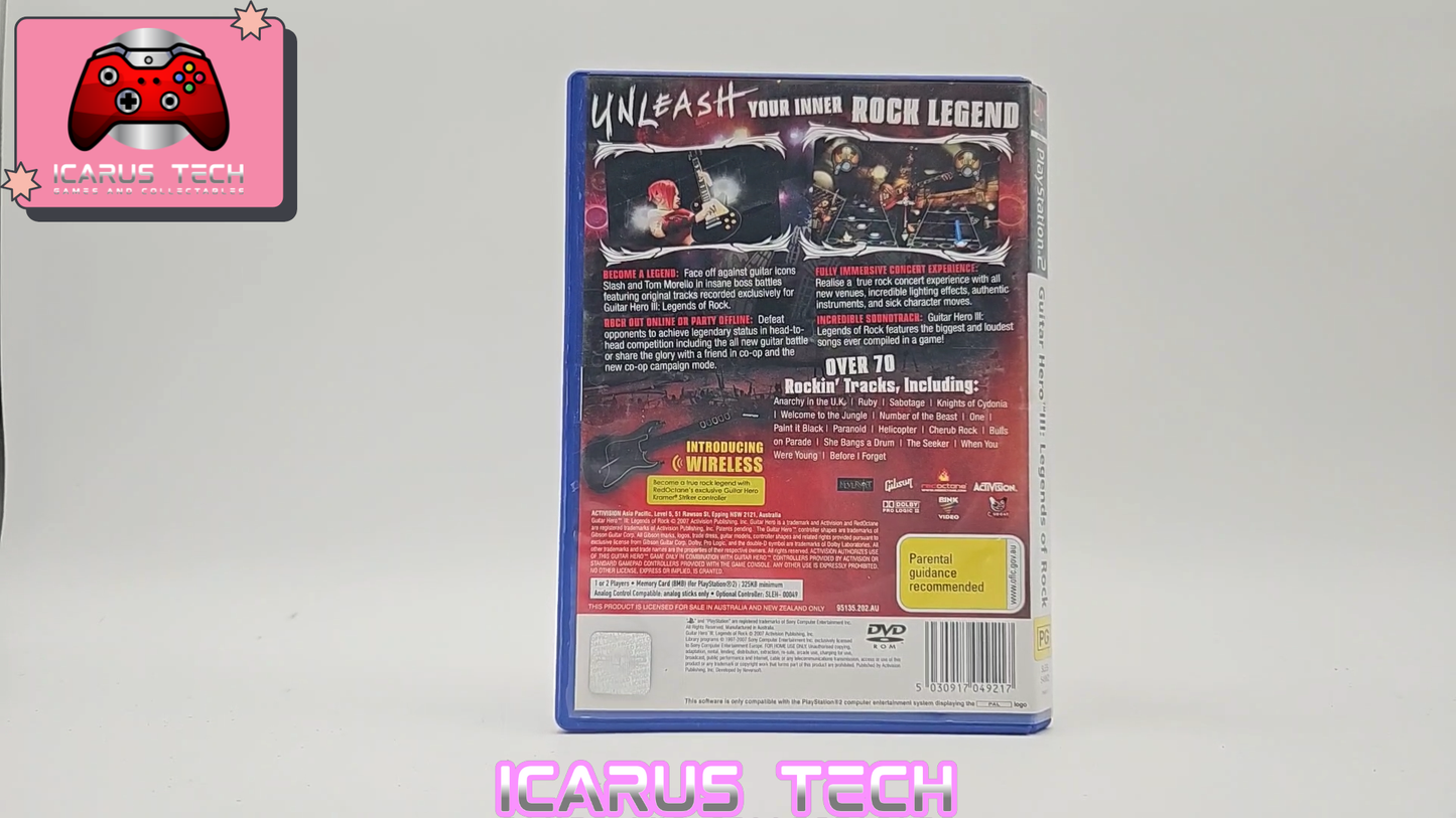 Guitar Hero III: Legends of Rock | PS2 | PAL | CIB