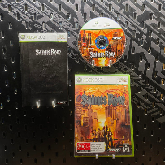 Saints Row Xbox 360 - Disk Good Condition - Manual and Poster Included