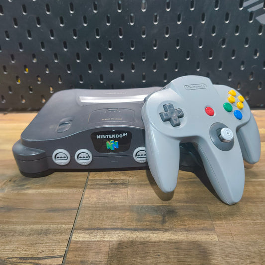 Nintedo 64 [Grey] | N64 | PAL | CONSOLE, CABLES AND ONE CONTROLLER