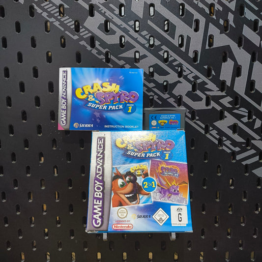 Crash & Spyro Super Pack Volume 1 | GBA | PAL | CIB