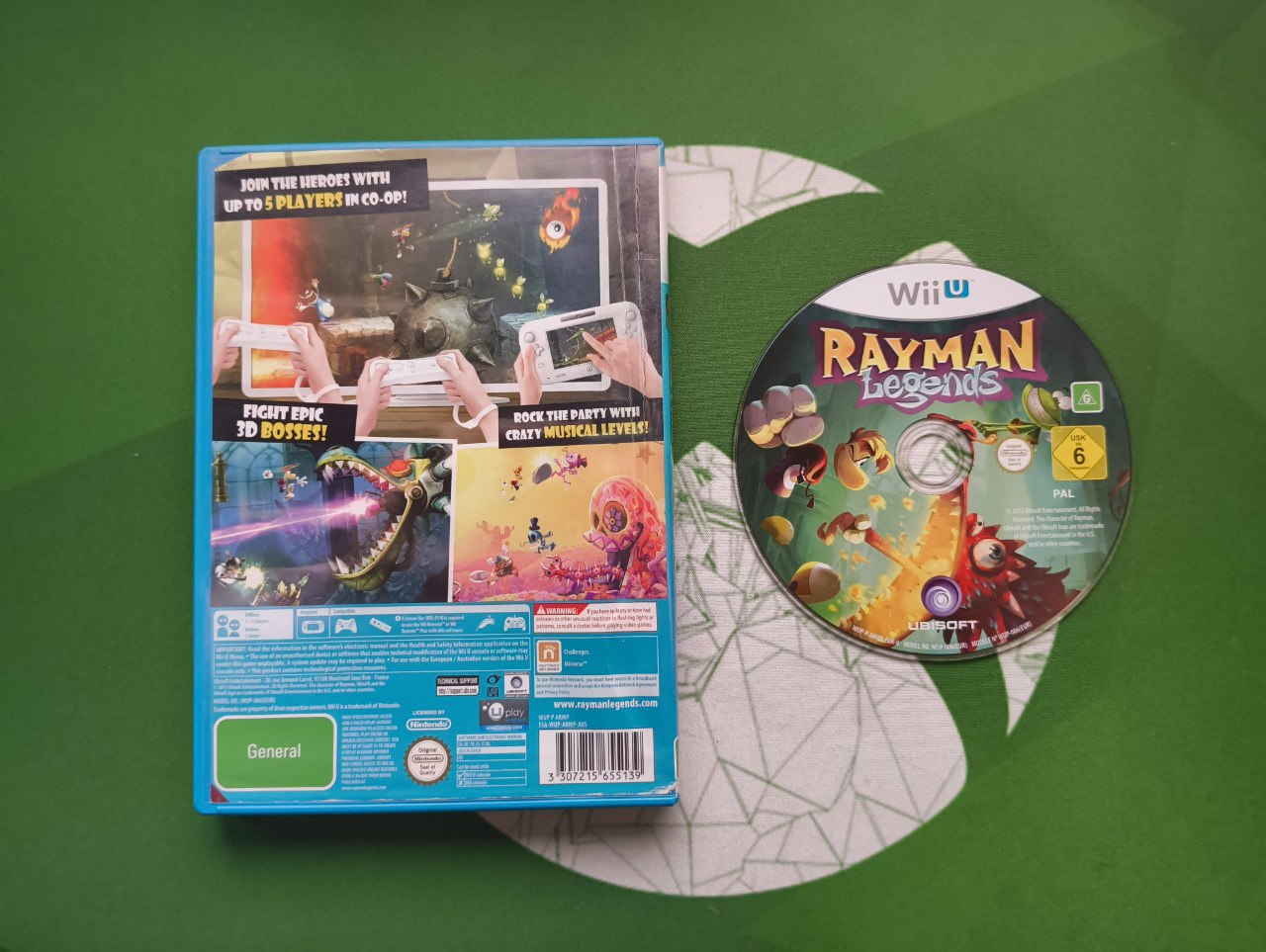 Rayman Legends | WIIU | PAL | No Manual