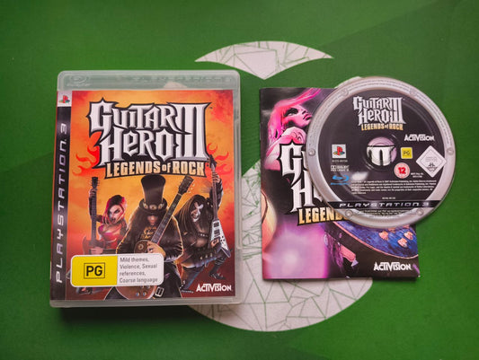 Guitar Hero III Legends of Rock PS3