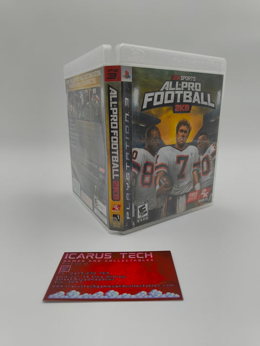 All Pro Football 2K8 | PS3 | NTSC | CIB