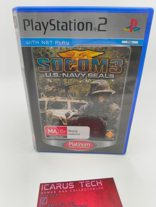 SOCOM 3 US Navy Seals [Platinum] | PS2 | PAL | CIB
