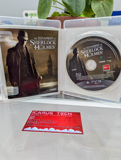Testament of Sherlock Holmes | PS3 | PAL | CIB